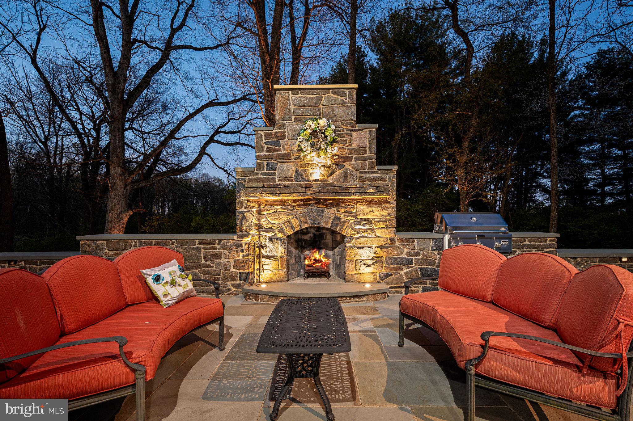 1714 Hickory Hill Road Chadds Ford, PA 19317 - Photo 80 of 82 Side Patio Firepalce