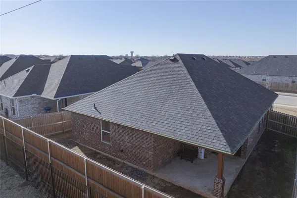 an aerial view of a houses