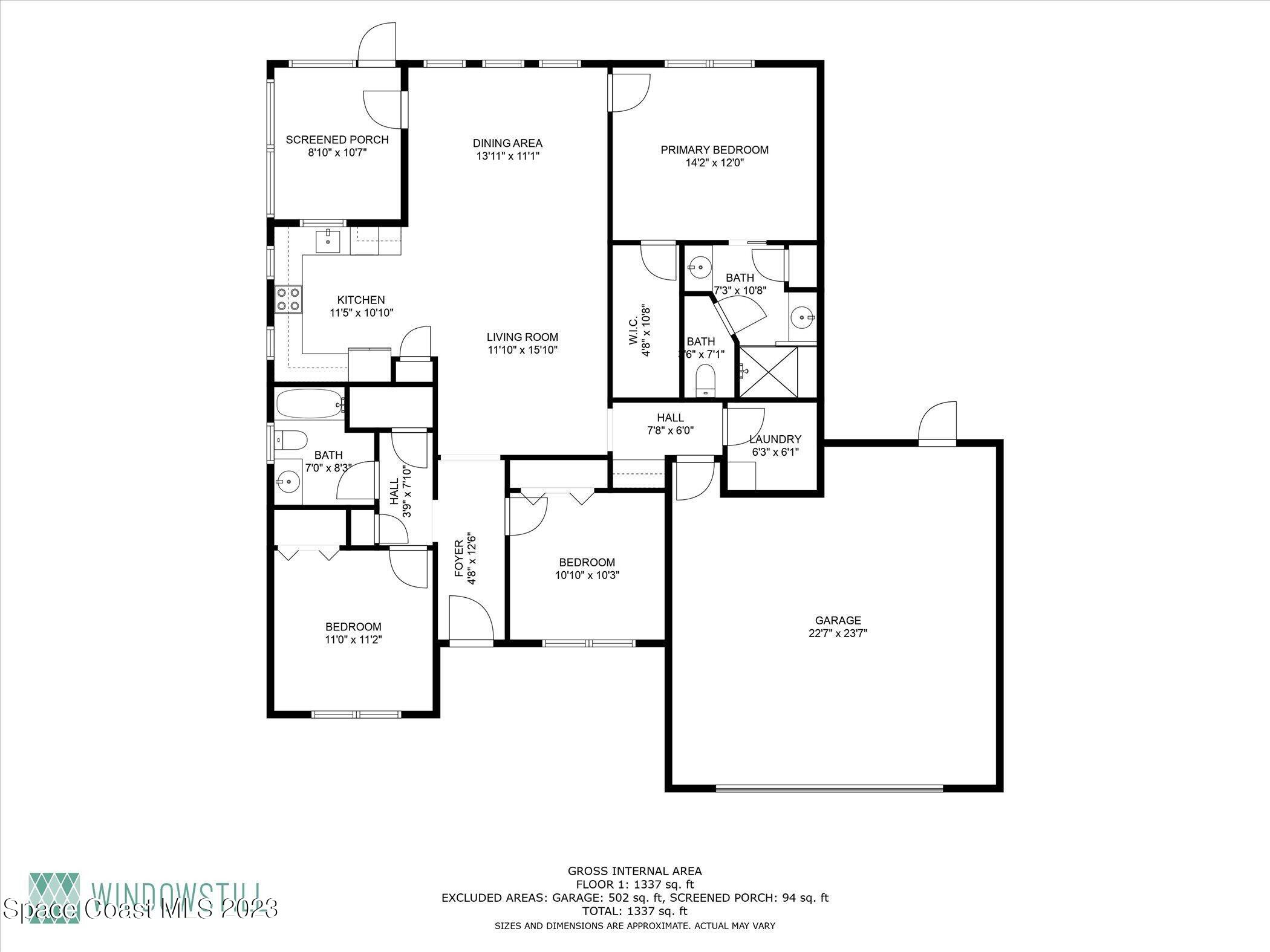 3611 Stabane Place Melbourne, FL 32940 - Photo 3 of 50 a picture of a floor plan