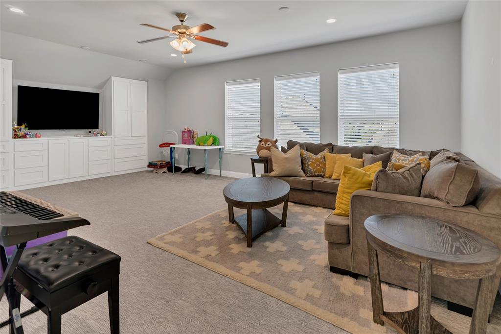13753 Green Elm Road Fort Worth, TX 76008 - Photo 27 of 40 Upstairs game room with built in storage