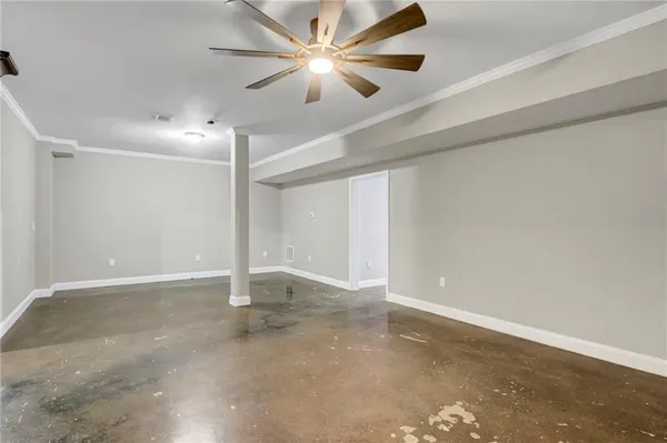 a view of an empty room