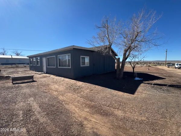 a view of a house with a snow