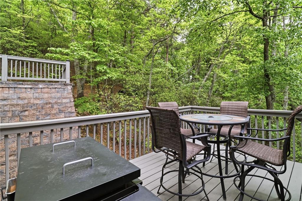 59 Falcon Heights Jasper, GA 30143 - Photo 43 of 47 a view of balcony with furniture and trees