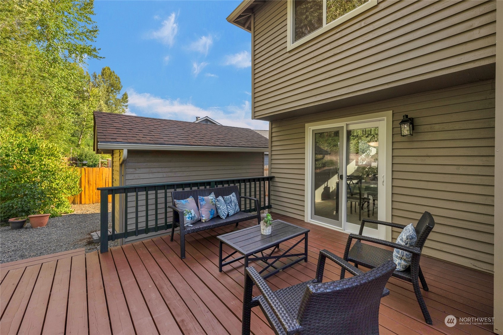 23323 12th Place West Bothell, WA 98021 - Photo 22 of 36 a backyard of a house with seating space