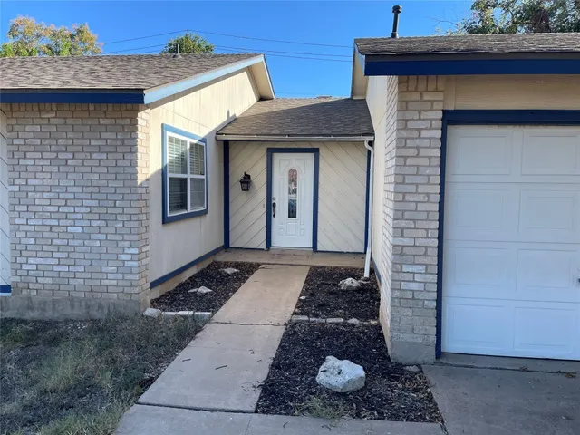 a front view of a house