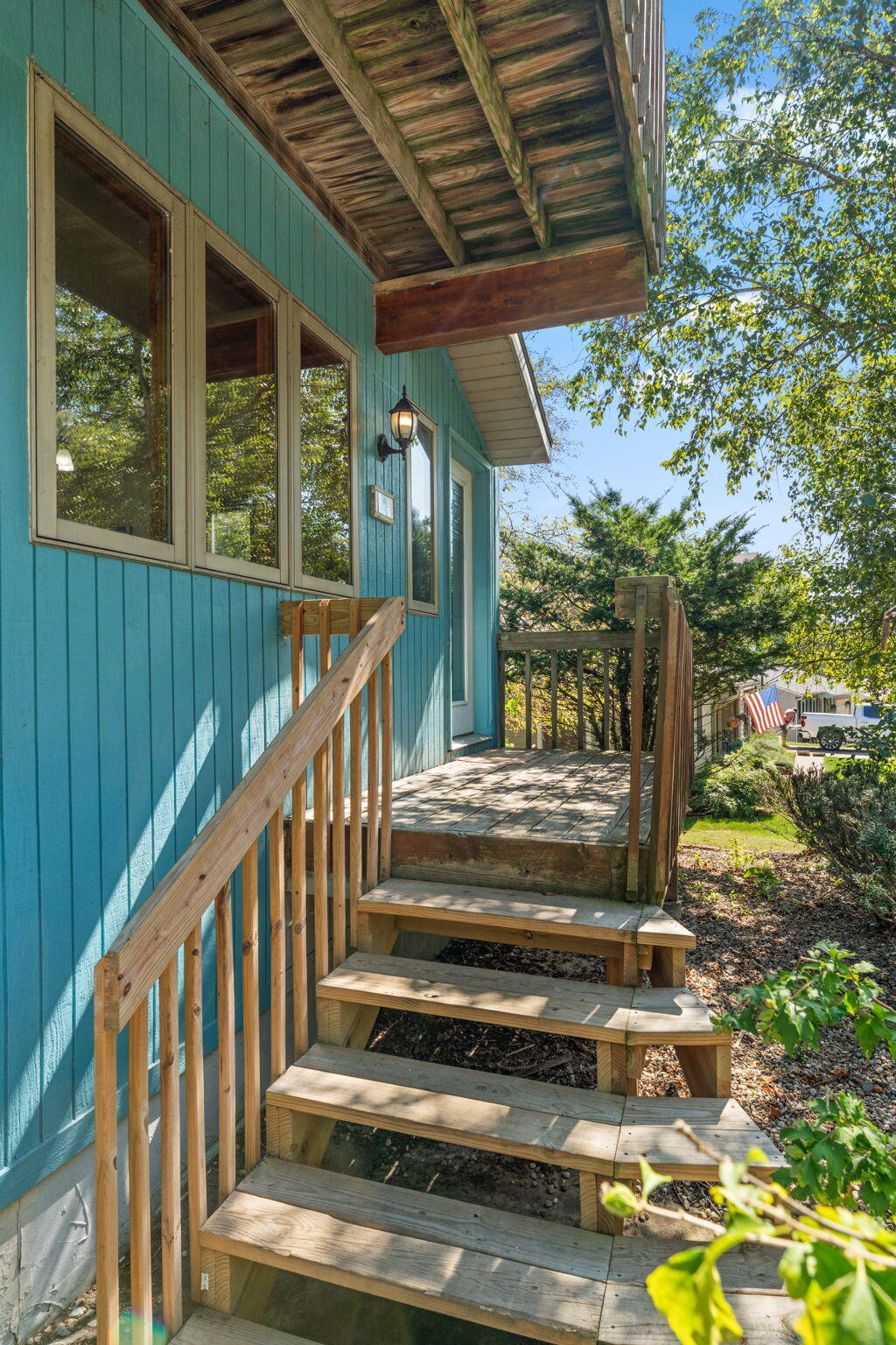 225 Warren Road Michigan City, IN 46360 - Photo 6 of 47 a view of backyard with wooden floor and outdoor seating