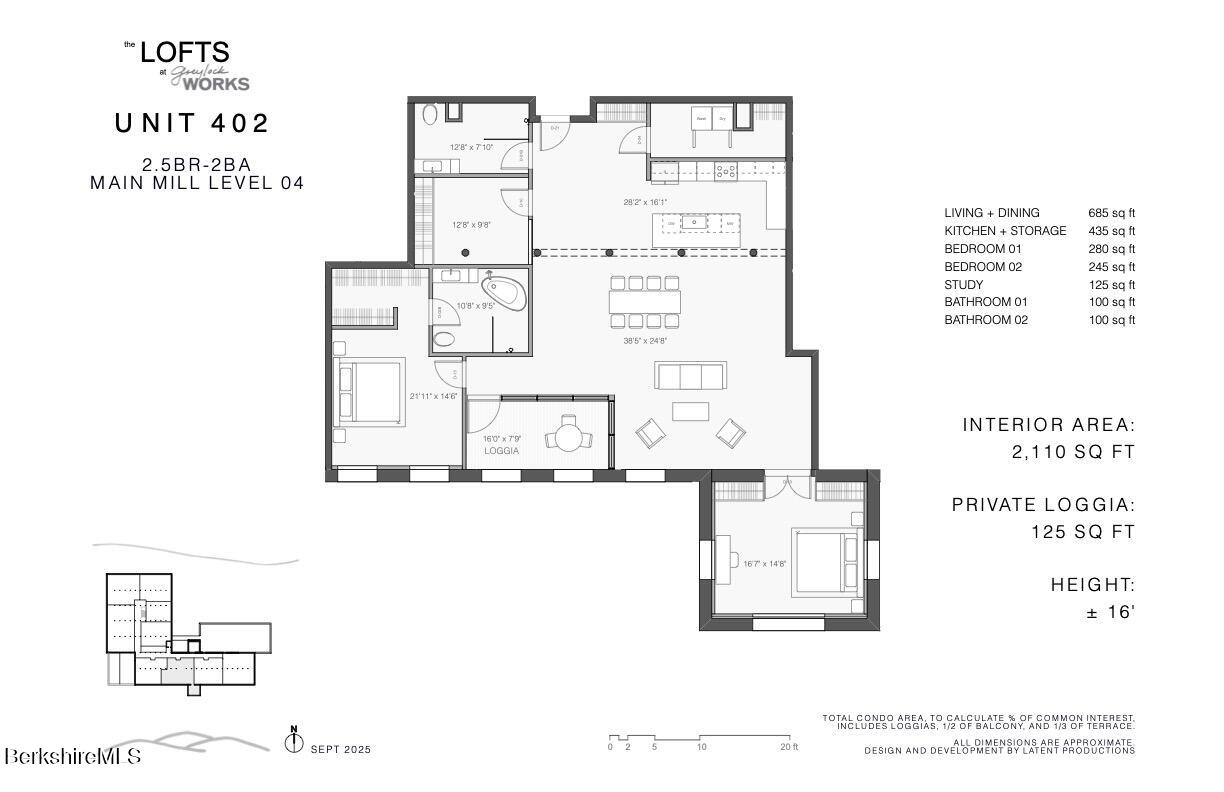 520 State Road, Unit 402 North Adams, MA 01247 - Photo 22 of 22 LOFT 402 Floor Plan