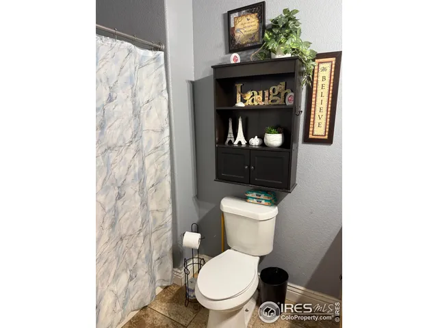 a white toilet sitting next to a shower curtain