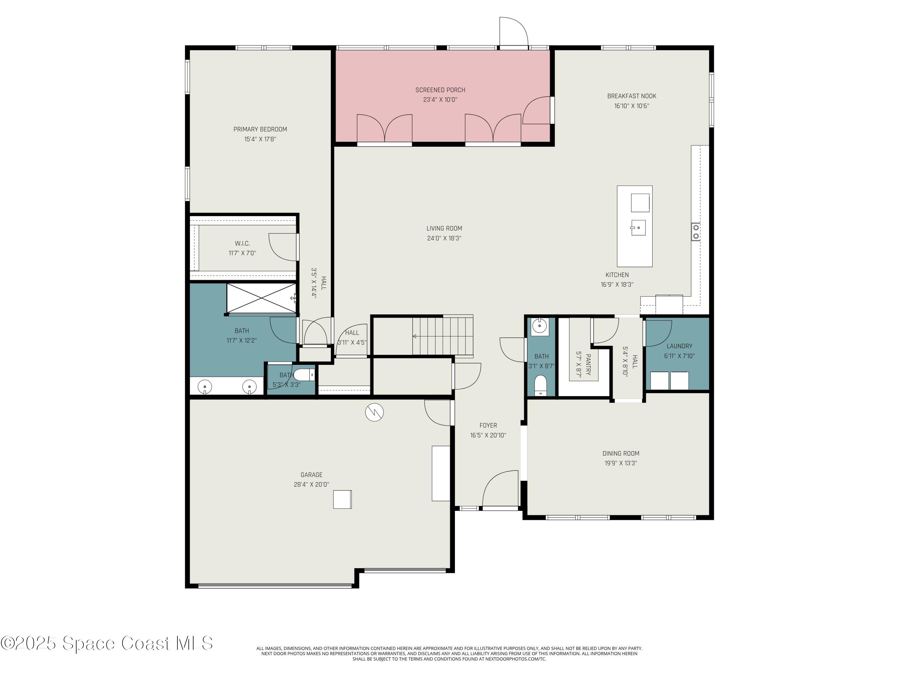 352 Gordon Road Northwest Palm Bay, FL 32907 - Photo 70 of 71 First Story Floor Plan 352 Gordon Road N