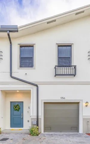 a front view of a house with hallway