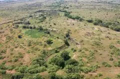 a view of an outdoor space and beach