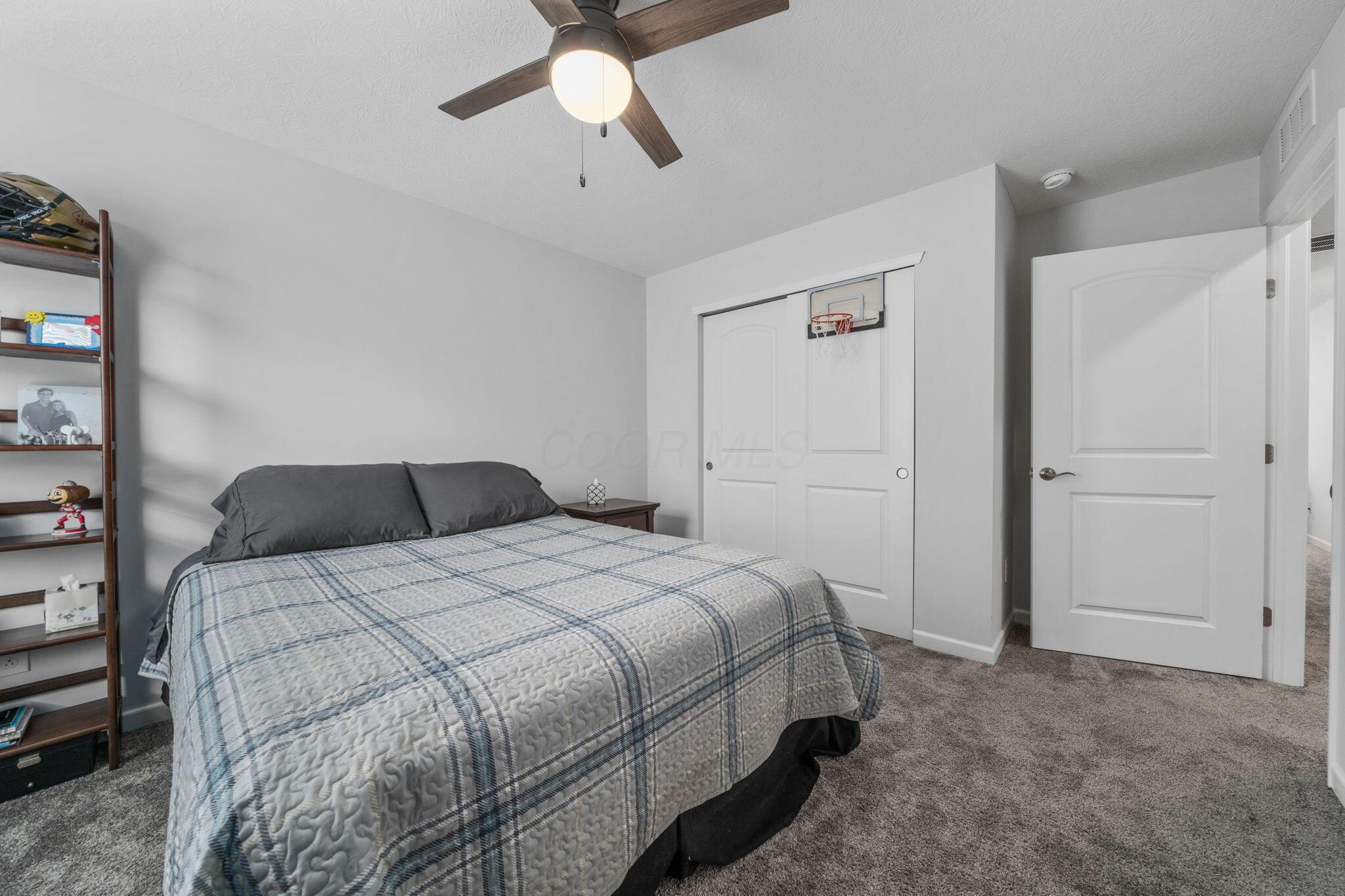 727 Fescue Road Galena, OH 43021 - Photo 51 of 85 The 2nd floor bedroom has a spacious closet, a ceiling fan and upgraded carpet.