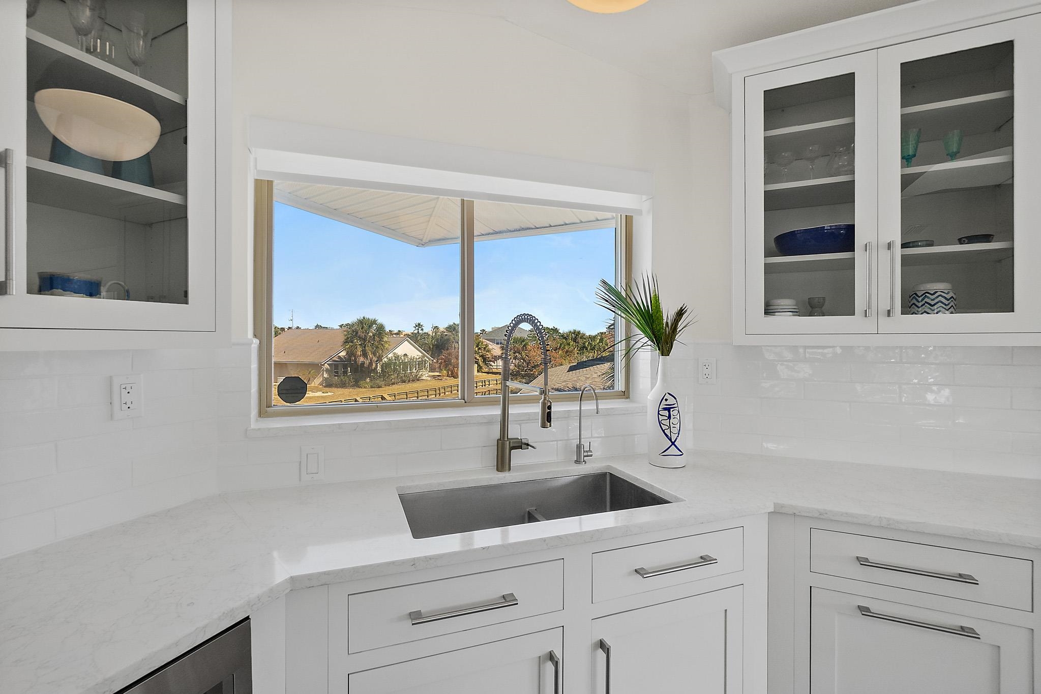7 Sabor De Sal Road St. Augustine, FL 32080 - Photo 16 of 59 Kitchen sink view of the pond