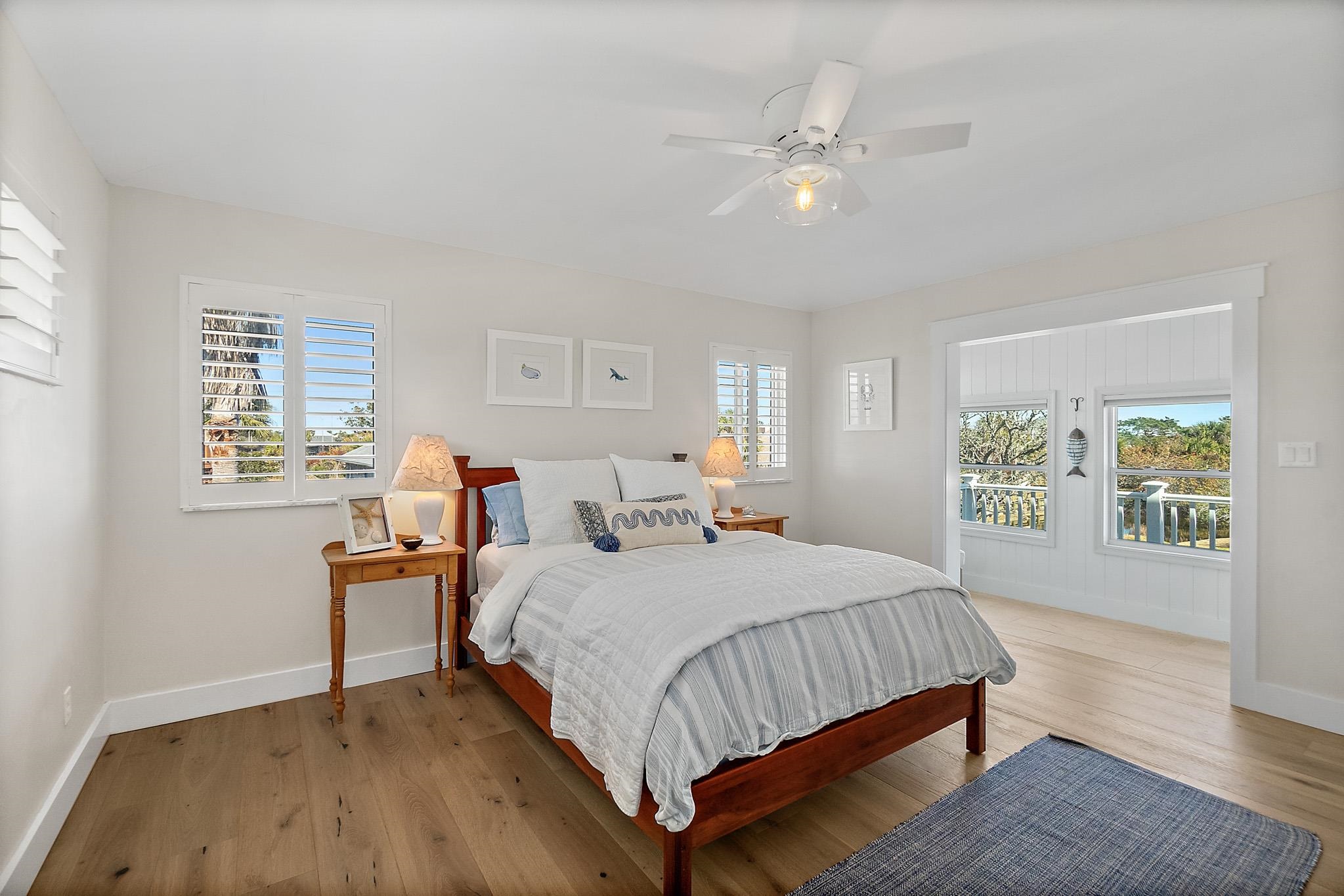 7 Sabor De Sal Road St. Augustine, FL 32080 - Photo 20 of 59 Owners' bedroom with on-suite bath, sitting area, and access to wrap-around deck.