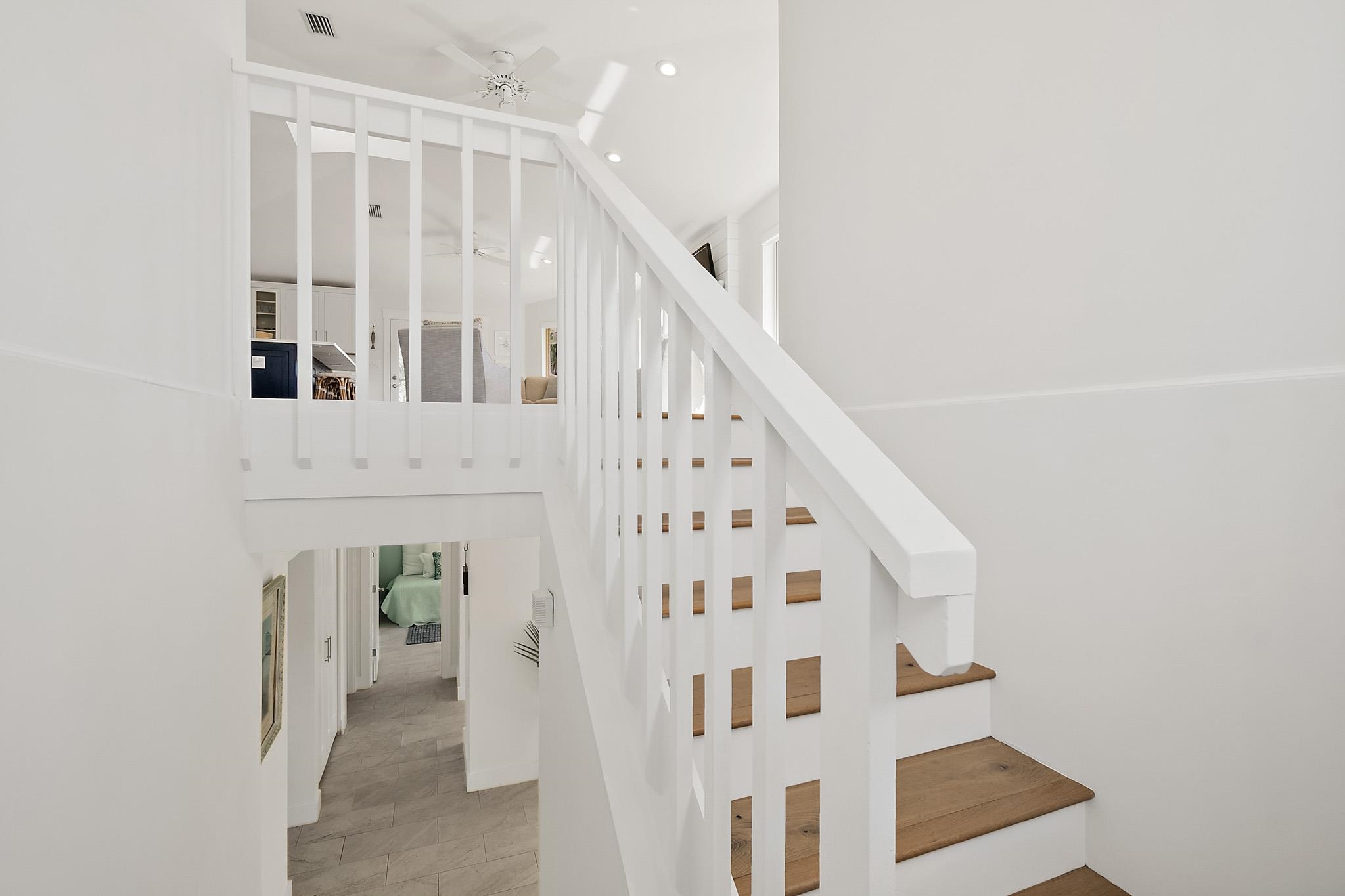 7 Sabor De Sal Road St. Augustine, FL 32080 - Photo 29 of 59 Stairs leading to guest bedrooms and bath, and downstairs living space