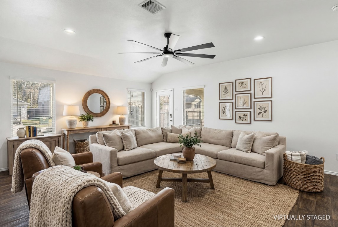 16016 Birch Bay Lane Conroe, TX 77384 - Photo 7 of 37 a living room with furniture and a large window