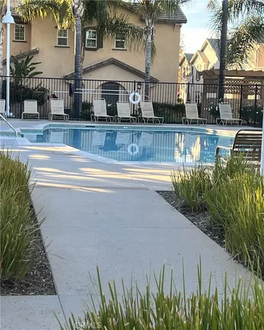 a view of a black gate