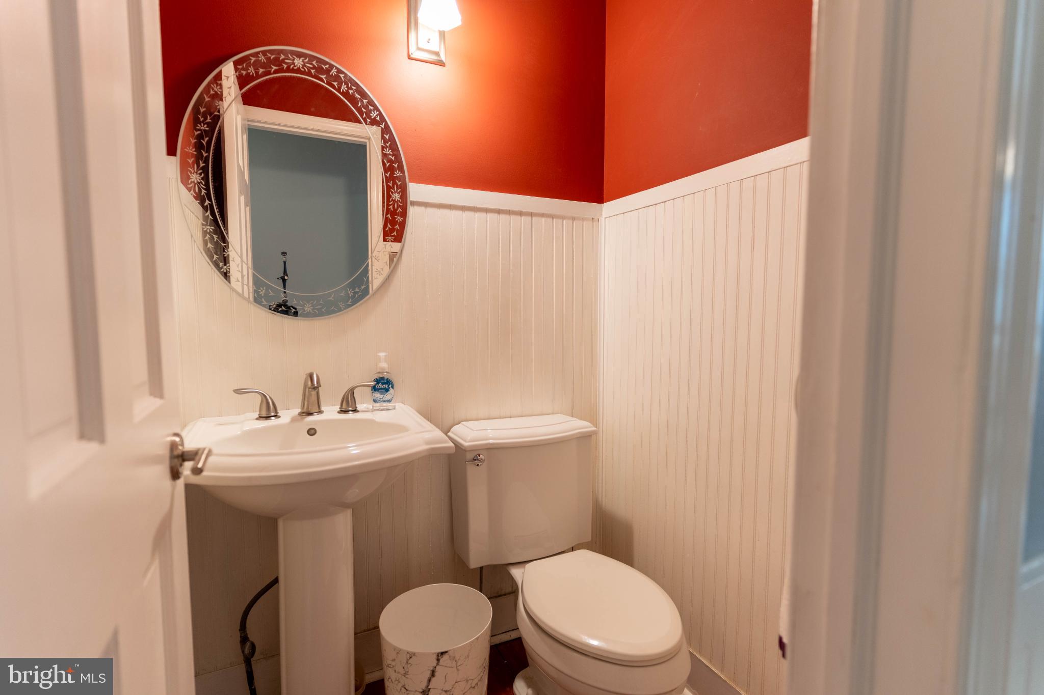 2732 Valley Woods Road Hatfield, PA 19440 - Photo 29 of 33 Charming half-bath with bold red accents.