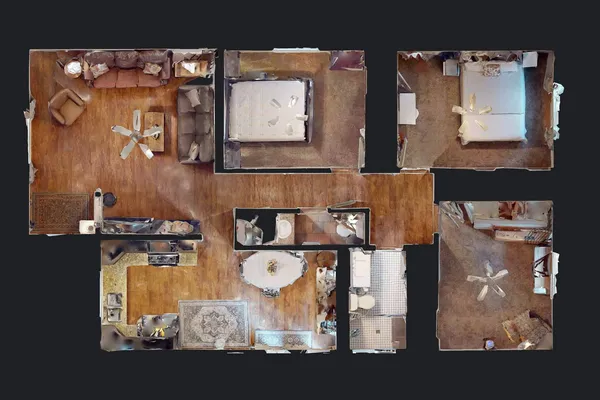 view of living room with furniture and rug