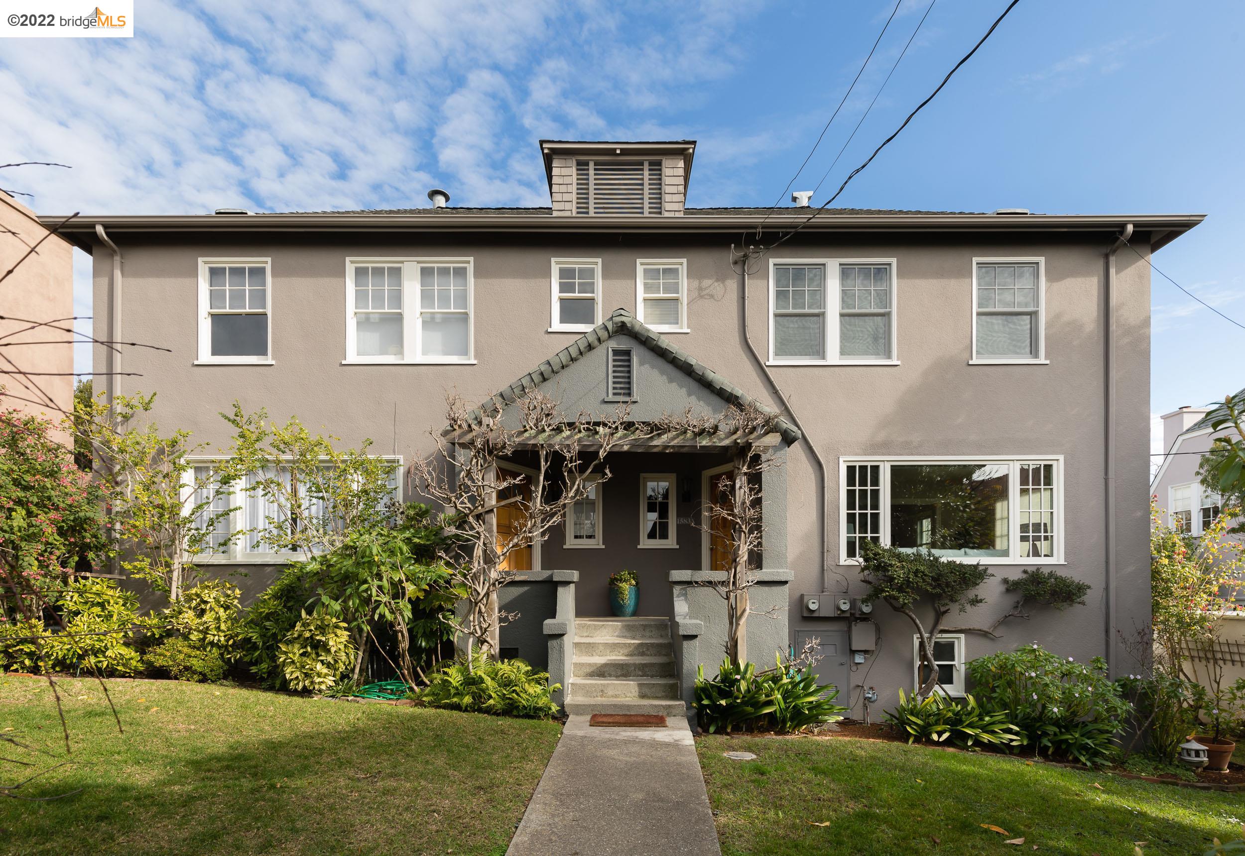 1583 Arch Street, Unit A Berkeley, CA 94708 - Photo 1 of 1 a front view of a house with garden