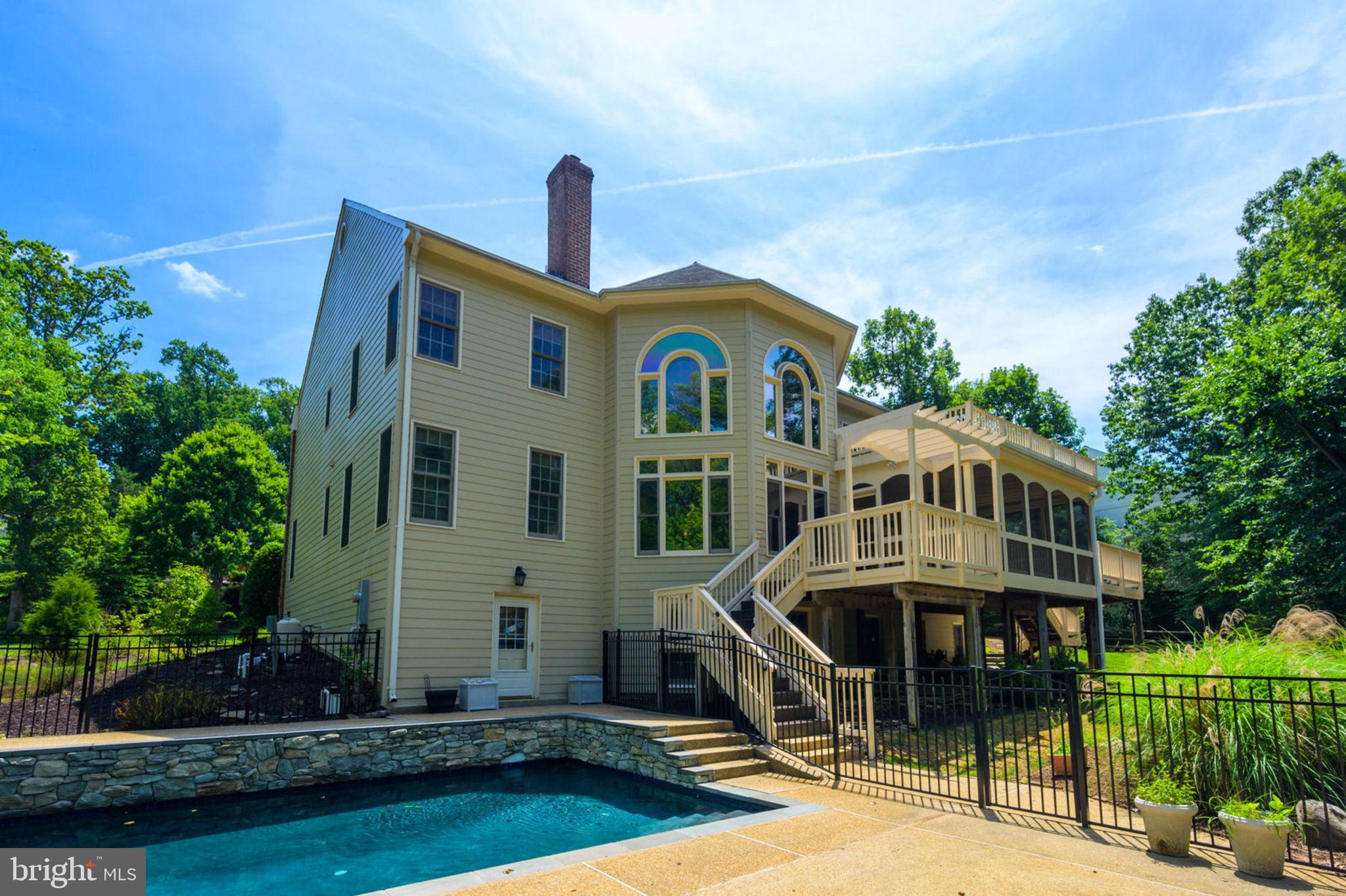 12100 North Walnut Branch Road Reston, VA 20194 - Photo 94 of 124 Rear Exterior w/In Ground Pool