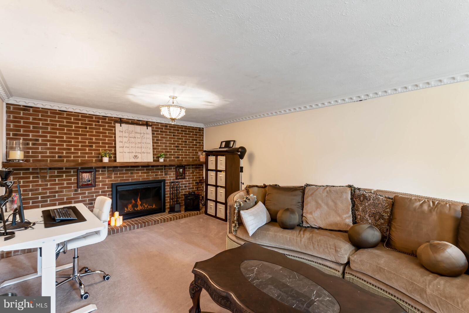 9521 Burning Branch Road Burke, VA 22015 - Photo 19 of 57 Fireplace in Basement