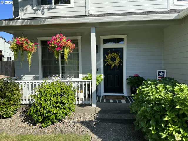 a front view of a house