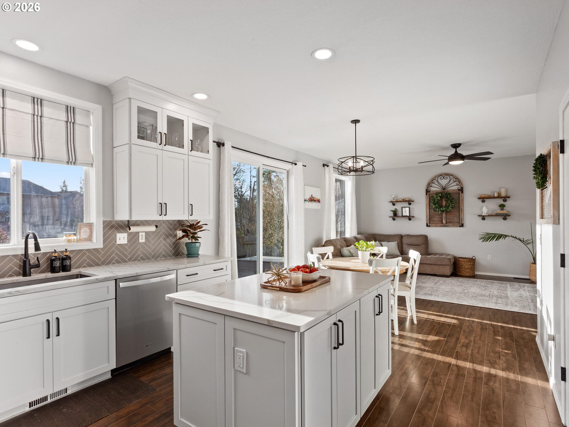 5468 J Street Washougal, WA 98671 - Photo 9 of 48 a kitchen with a sink stove and cabinets