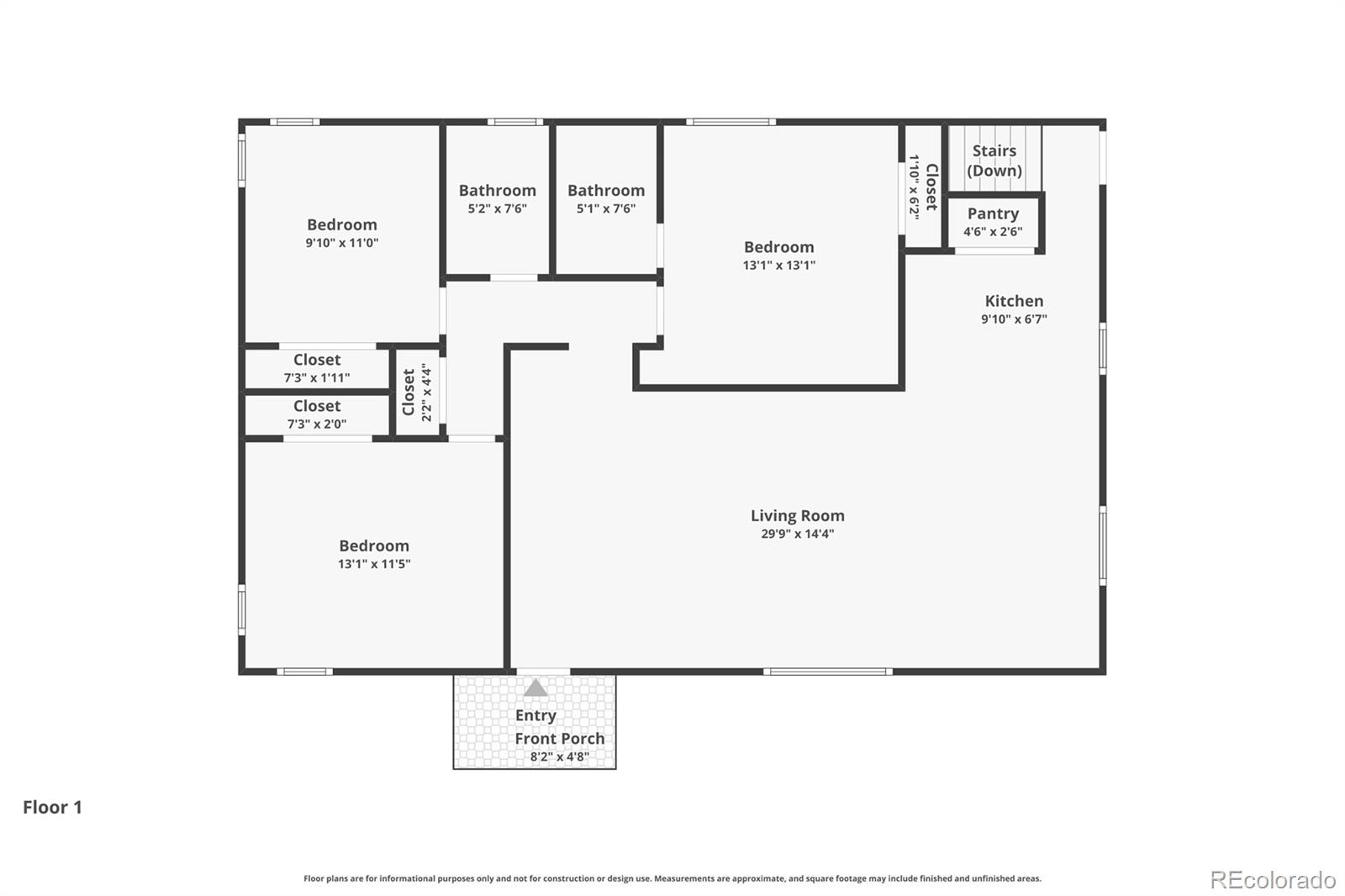 1057 Meade Street Denver, CO 80204 - Photo 38 of 38 a picture of a floor plan
