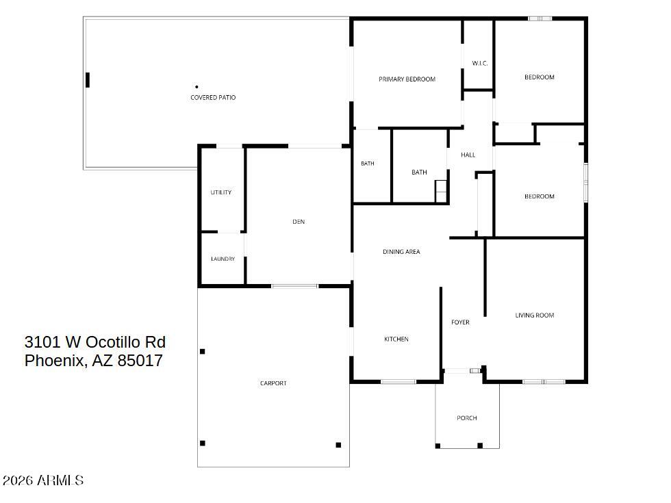 3101 West Ocotillo Road Phoenix, AZ 85017 - Photo 32 of 32 FLOOR PLAN