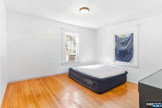 a view of a room that has a window