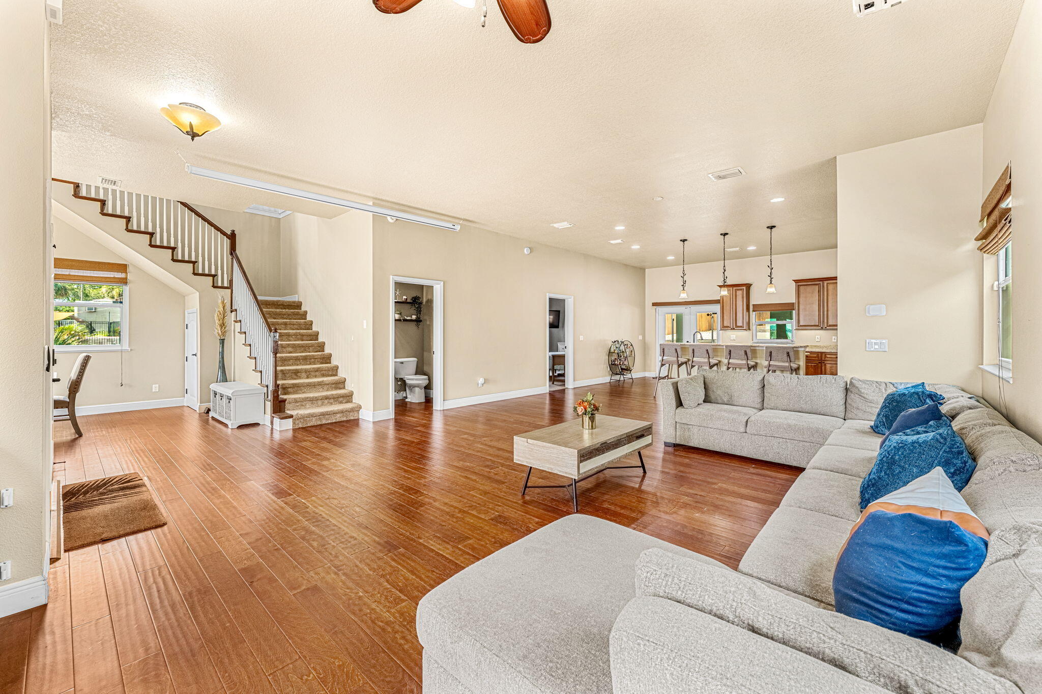 3119 Indian River Drive Cocoa, FL 32922 - Photo 11 of 47 a living room with furniture and wooden floor