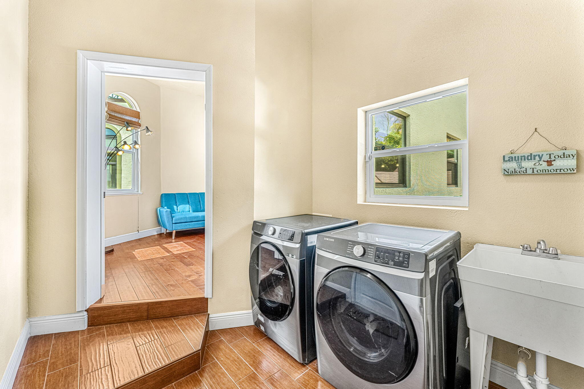 3119 Indian River Drive Cocoa, FL 32922 - Photo 19 of 47 a view of storage and utility room with washer and dryer