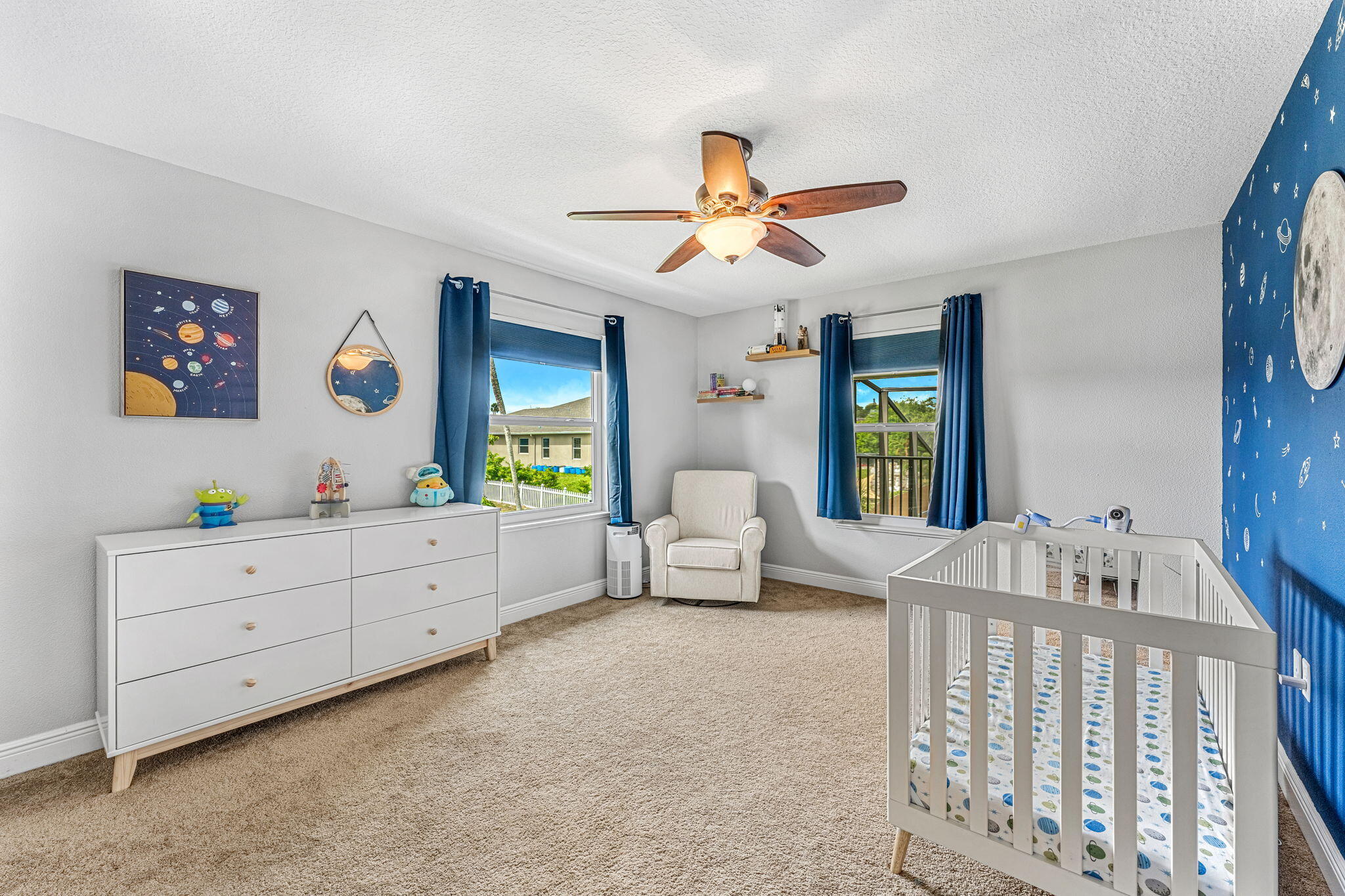 3119 Indian River Drive Cocoa, FL 32922 - Photo 29 of 47 a bedroom with furniture and window