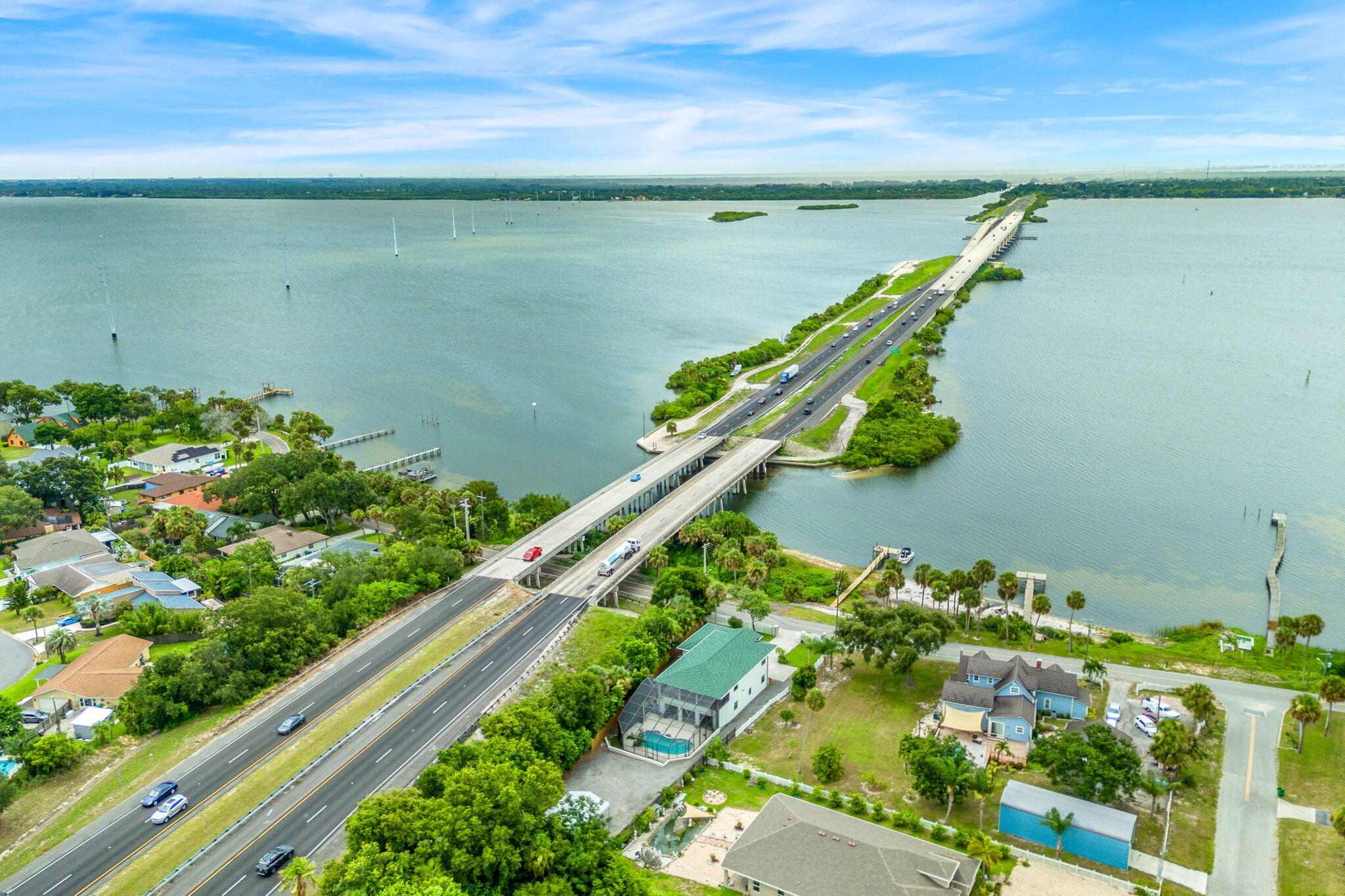 3119 Indian River Drive Cocoa, FL 32922 - Photo 42 of 47 a view of a city and a lake view