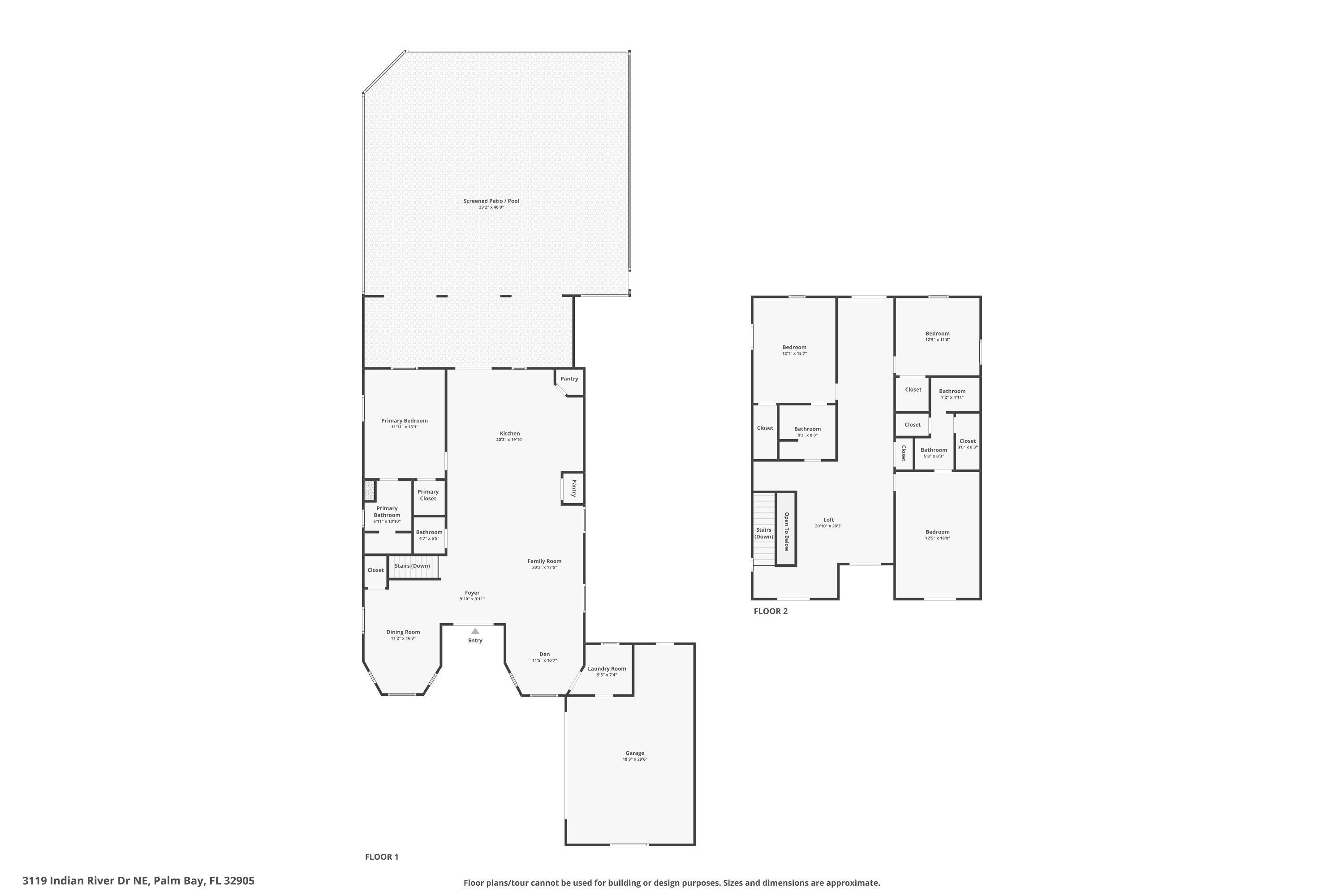 3119 Indian River Drive Cocoa, FL 32922 - Photo 47 of 47 a picture of floor plan
