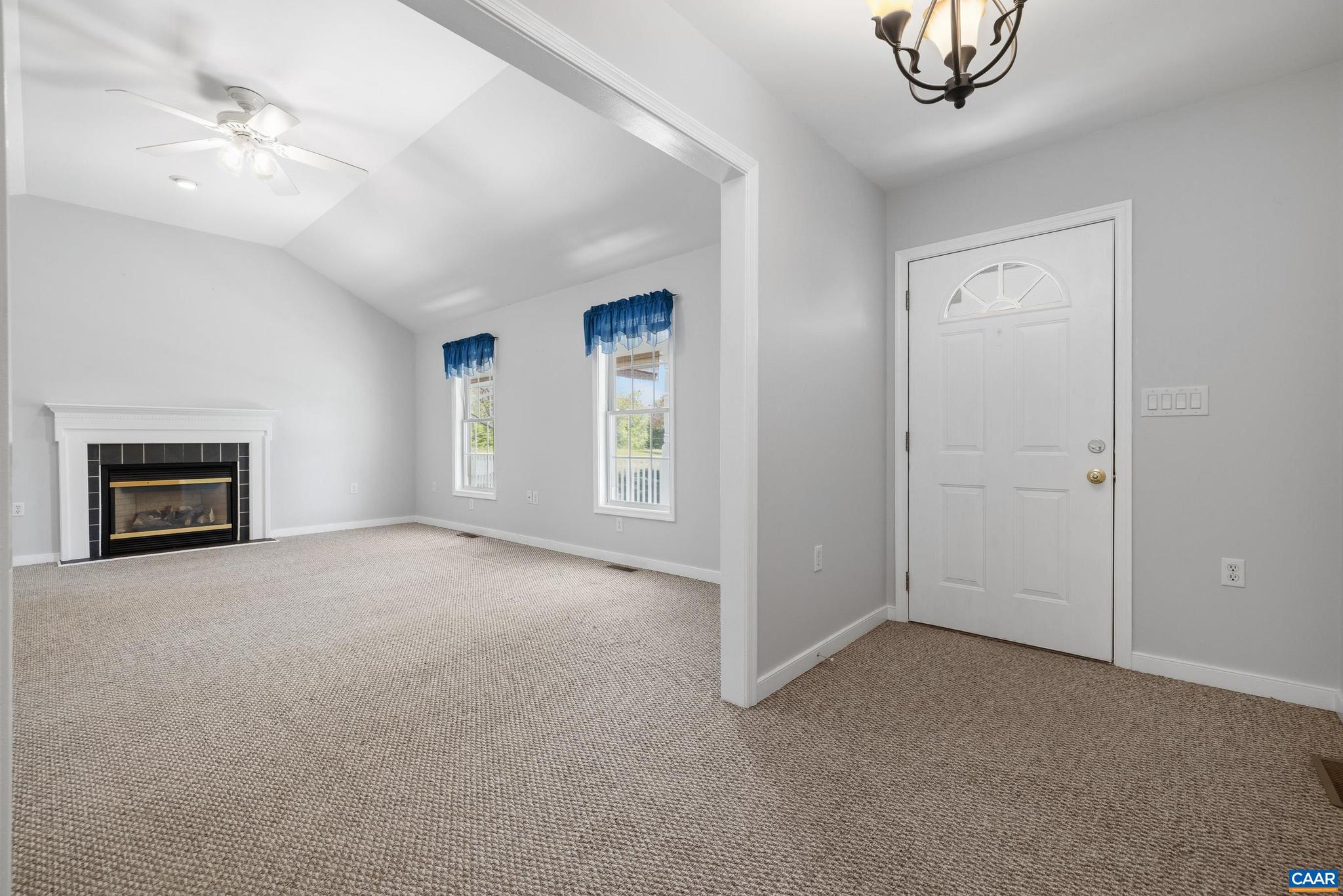 1075 Social Hall Road New Canton, VA 23123 - Photo 52 of 64 an empty room with windows and fan