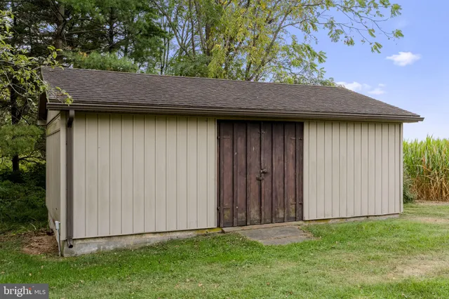 a backyard of a house
