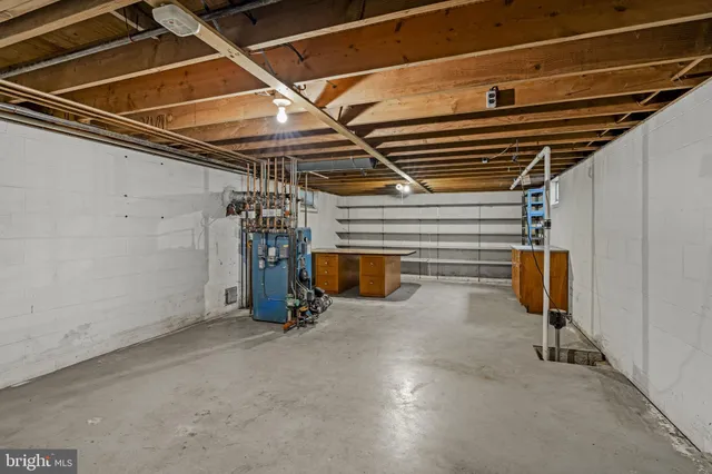 a view of storage and utility room