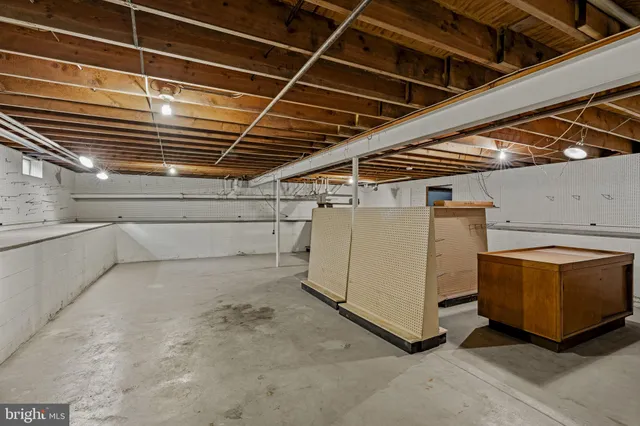 a view of a room with storage and utility