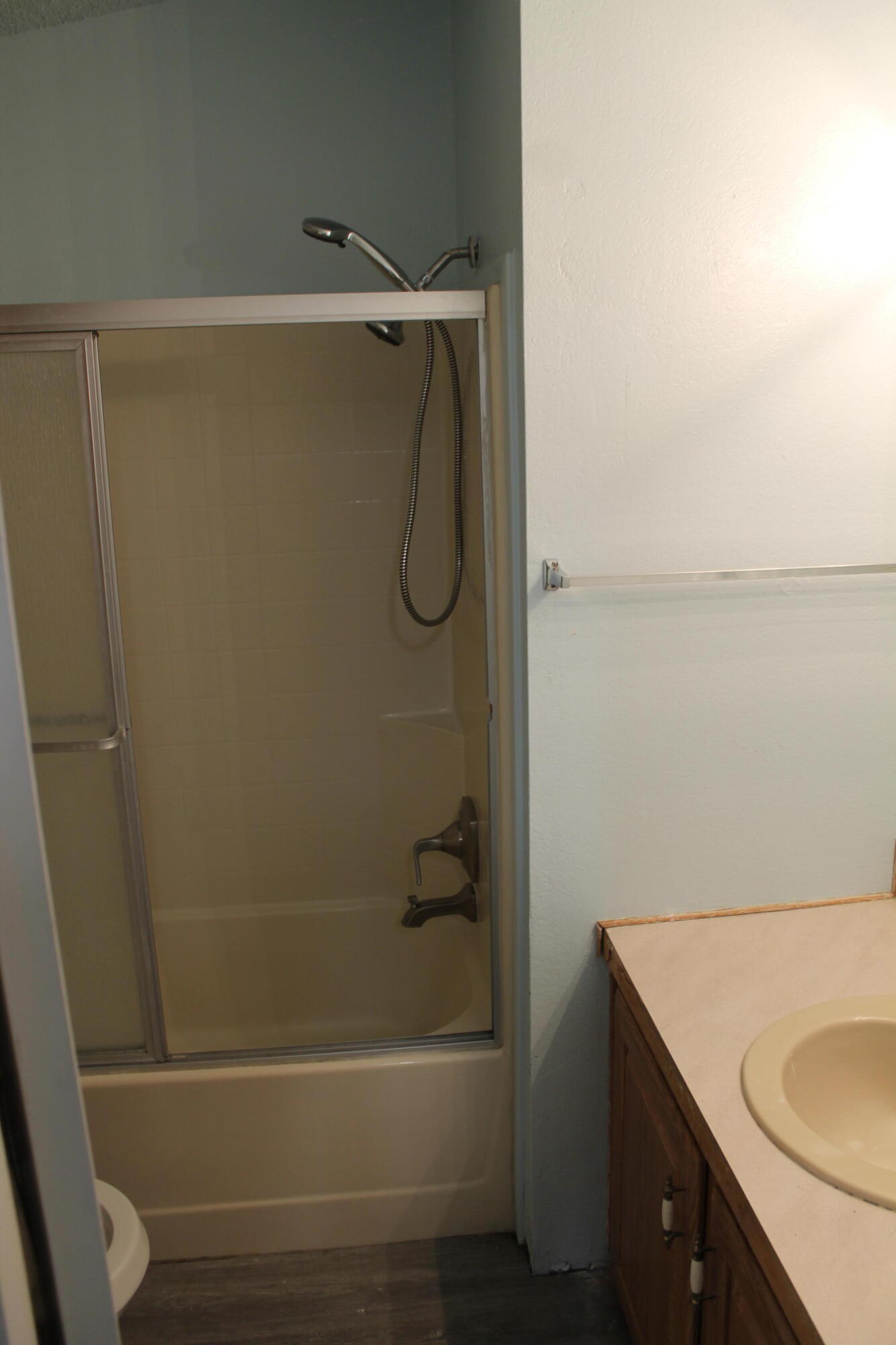 3589 West Wells Road, Unit 64 Blythe, CA 92225 - Photo 13 of 15 a bathroom with a shower and a sink