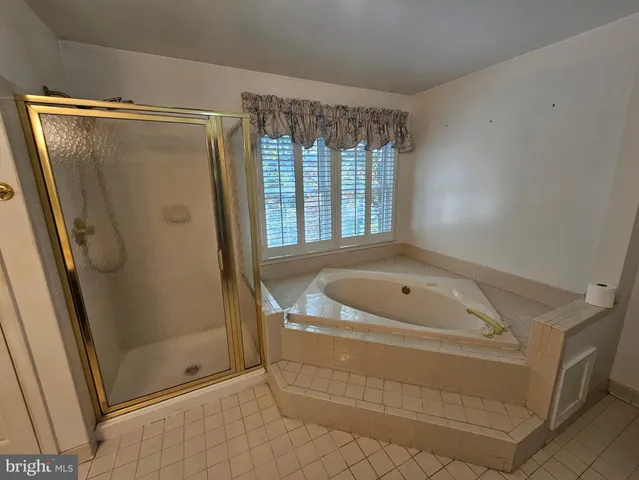 a bathroom with shower