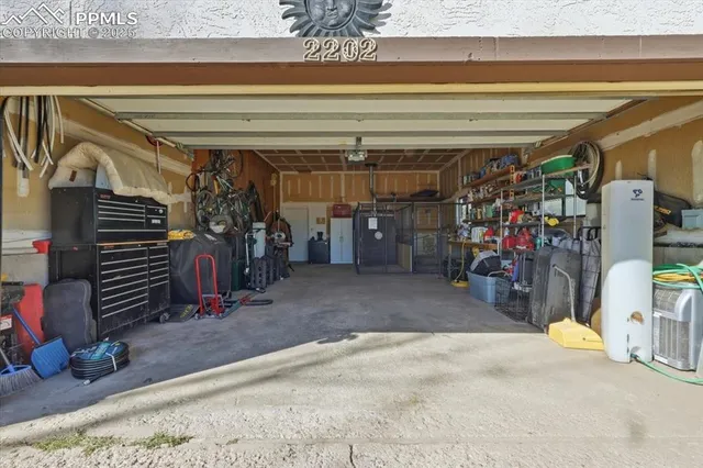 a view of a storage room