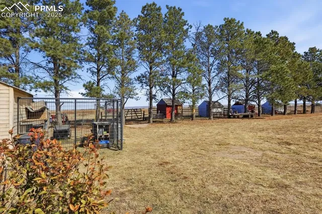 a view of outdoor space with garden