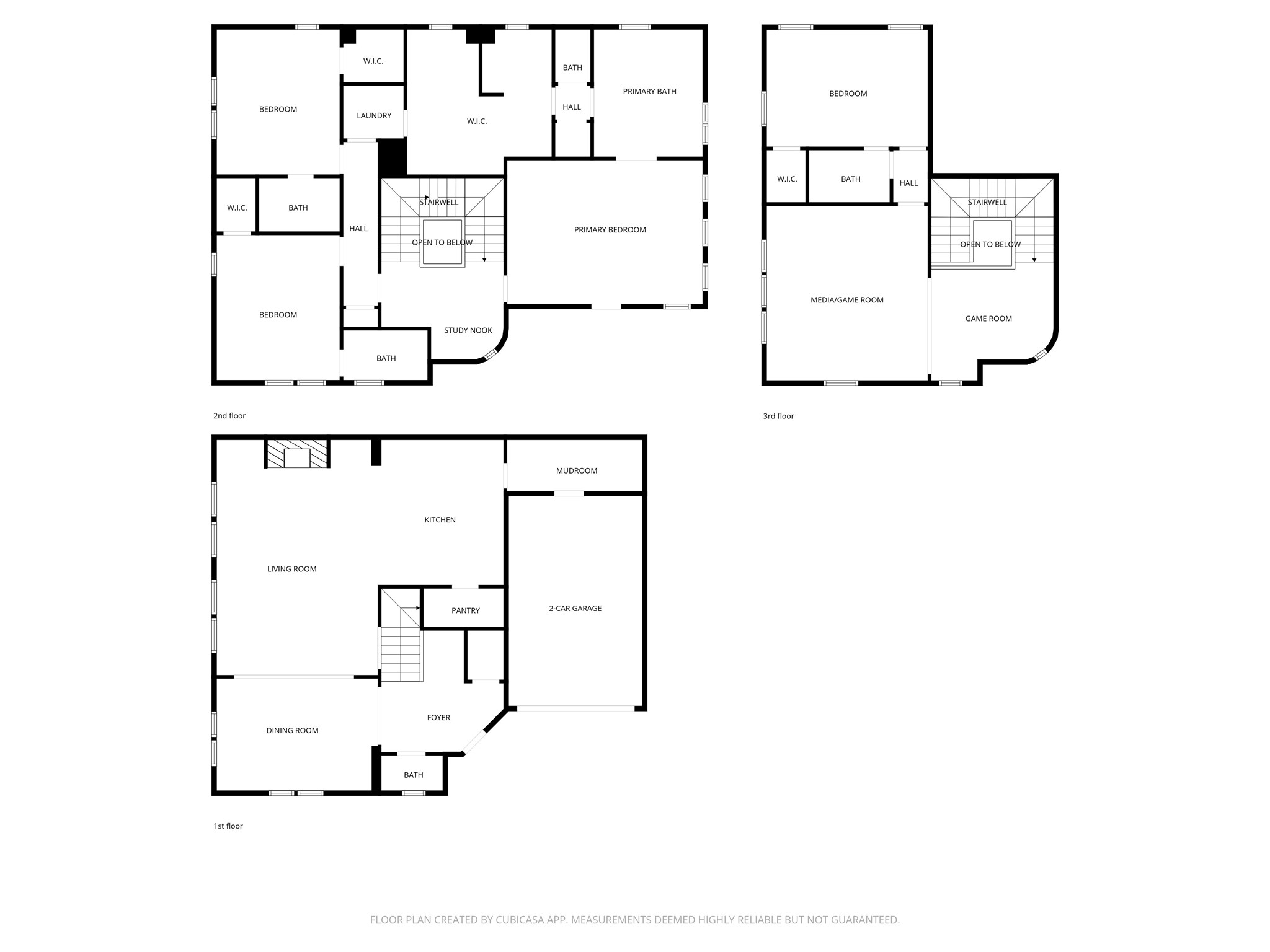 907 Queen Annes Road Houston, TX 77024 - Photo 31 of 31 All floors floor plan