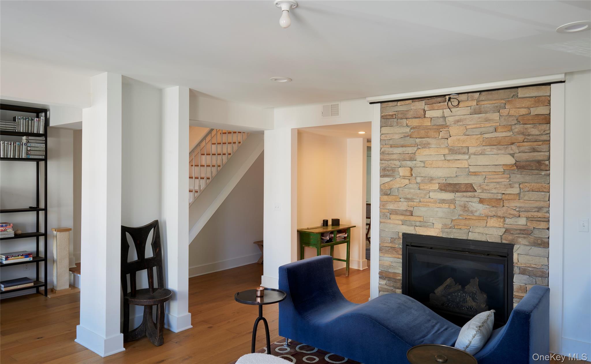 125 Warren Street Hudson, NY 12534 - Photo 14 of 25 a living room with furniture and a fireplace