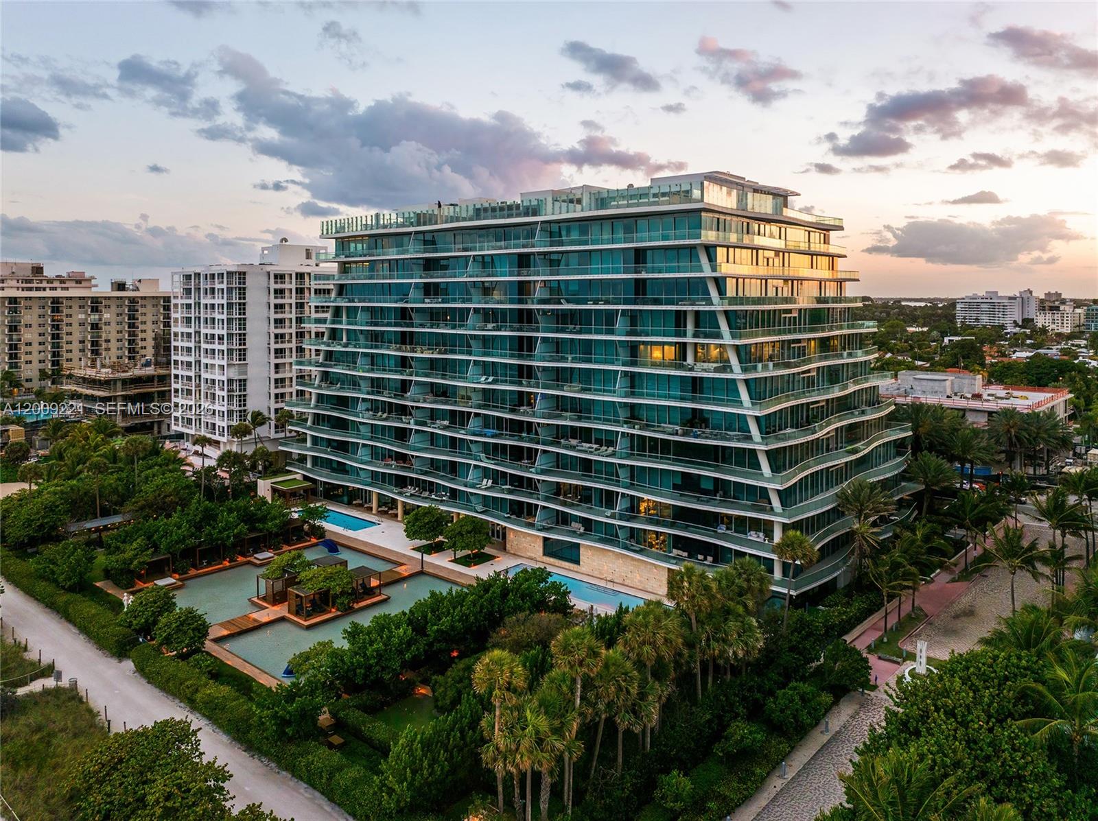 9349 Collins Avenue, Unit 801 Surfside, FL 33154 - Photo 53 of 59 a view of a city from a terrace