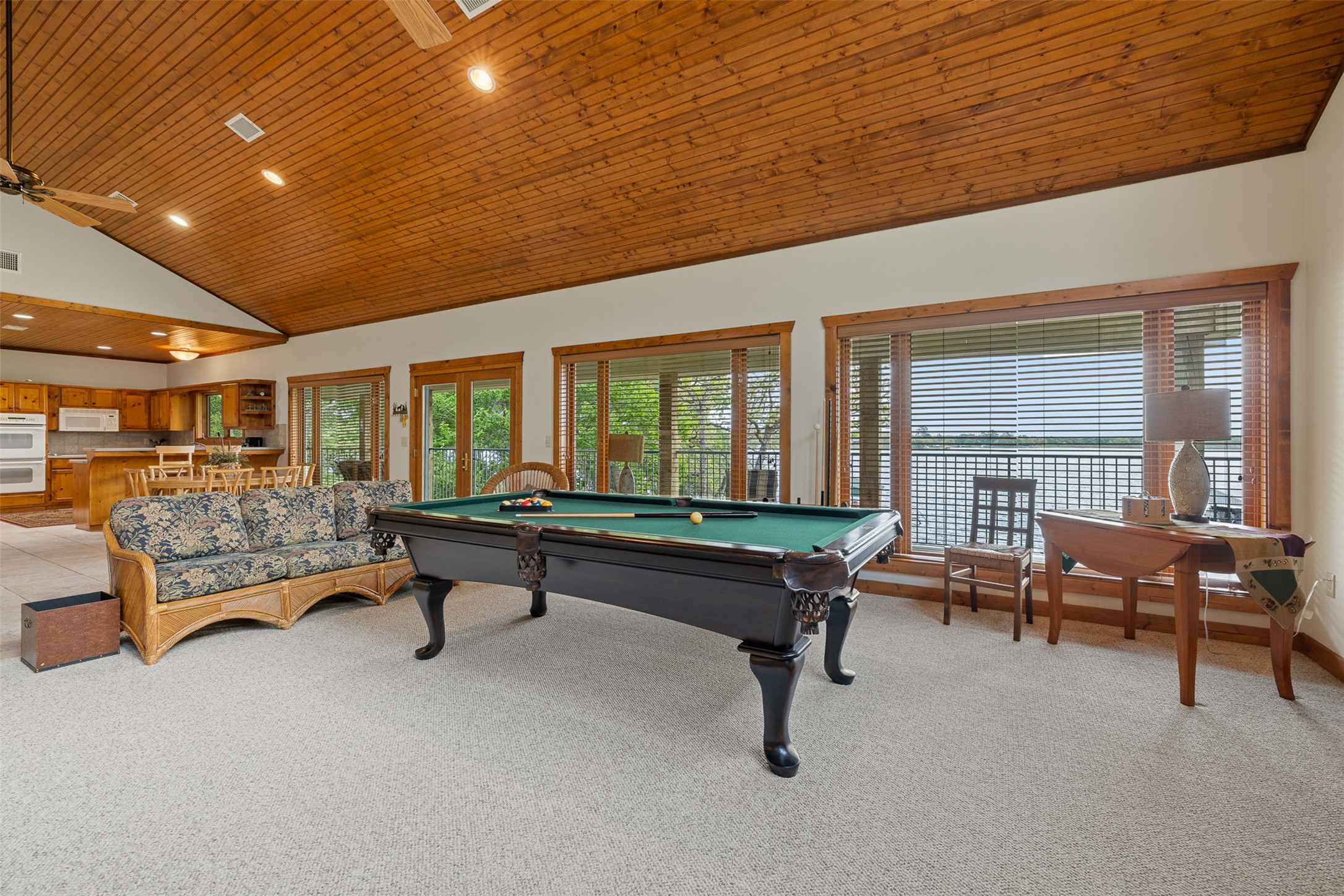 10959 Clyde Acord Road Franklin, TX 77856 - Photo 22 of 39 a living room with furniture pool table and flat screen tv