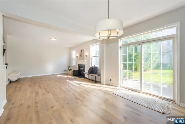 a view of a livingroom with a staircase