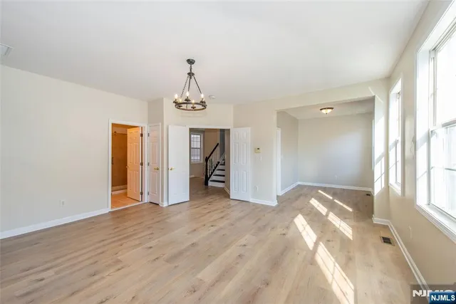 a view of livingroom with kitchen